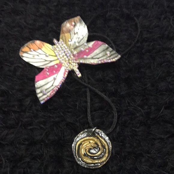 Reversible Rare Vintage Boho One of a Kind Handmade Necklace - Picture 8 of 16